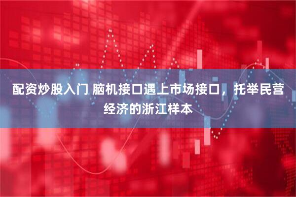 配资炒股入门 脑机接口遇上市场接口，托举民营经济的浙江样本