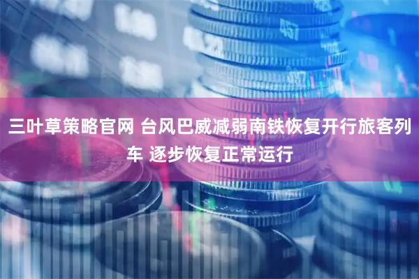 三叶草策略官网 台风巴威减弱南铁恢复开行旅客列车 逐步恢复正常运行